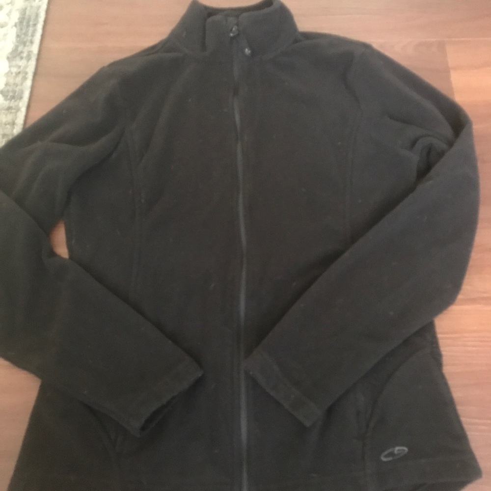 Champion medium black zip up sweatshirt